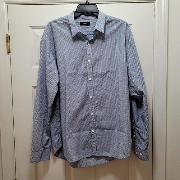 NWOT Theory Button Down Shirt SZ XL - Picture 1 of 3